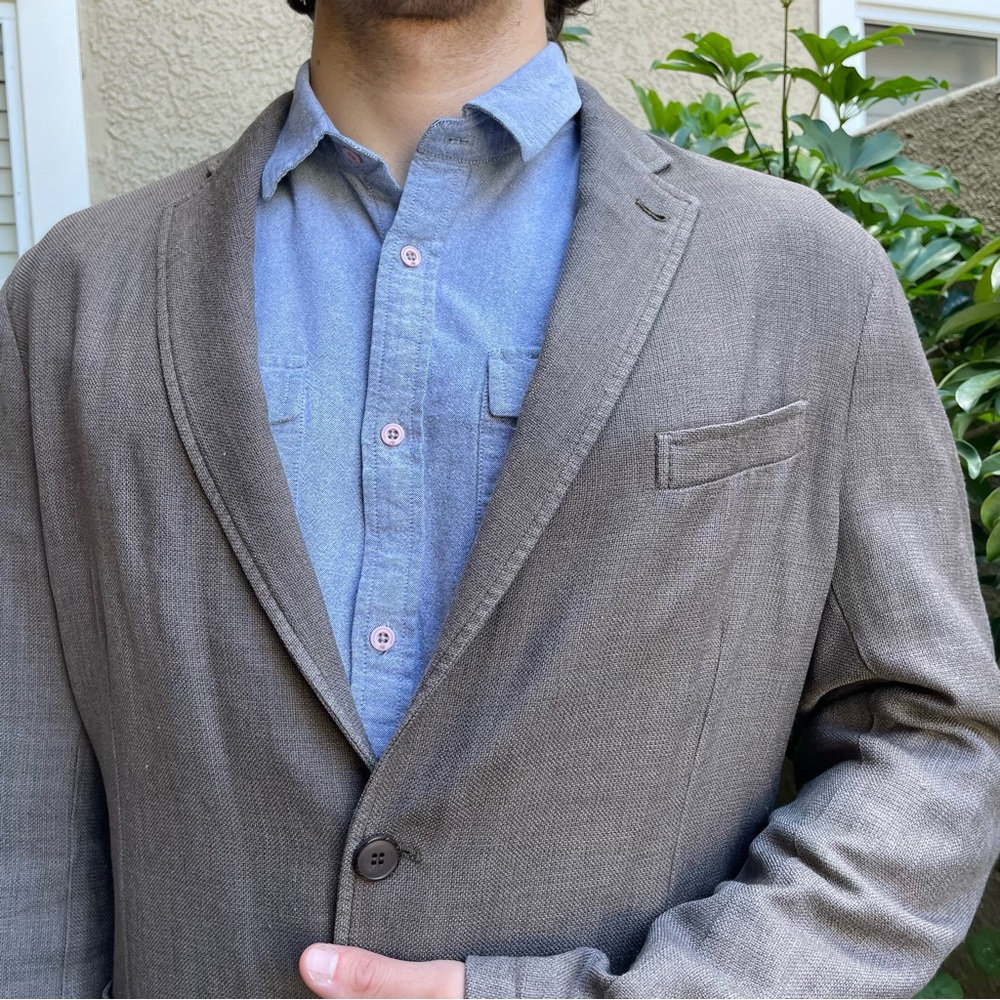 Brown Armani Collezioni wool jacket - Picture 3 of 12